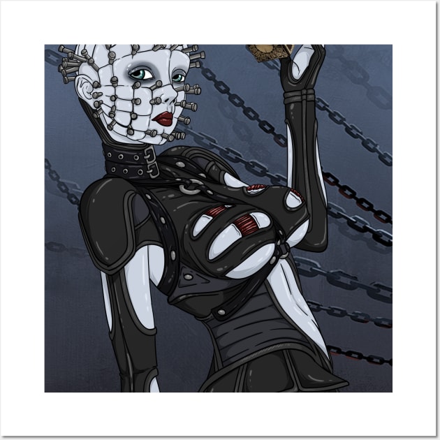 Pinhead girl Wall Art by EvgeniaOpium